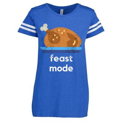 Turkey Gift Thanksgiving 2020 Funny Autumn Feast Mode Funny Gift Enza Ladies Jersey Football T-Shirt