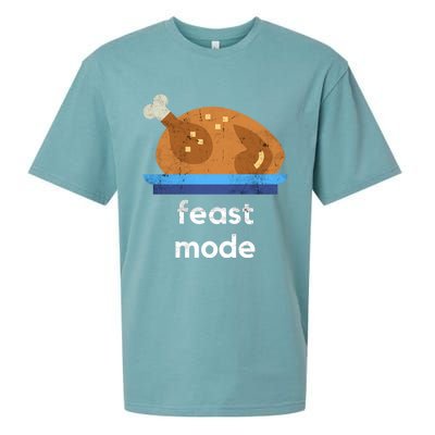 Turkey Gift Thanksgiving 2020 Funny Autumn Feast Mode Funny Gift Sueded Cloud Jersey T-Shirt