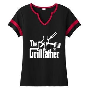 THE GRILLFATHER Ladies Halftime Notch Neck Tee