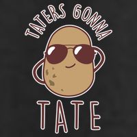 Taters Gonna Tate Funny Potato Tater Tot Foodie Gift 7 Panel Mesh Trucker Snapback Hat