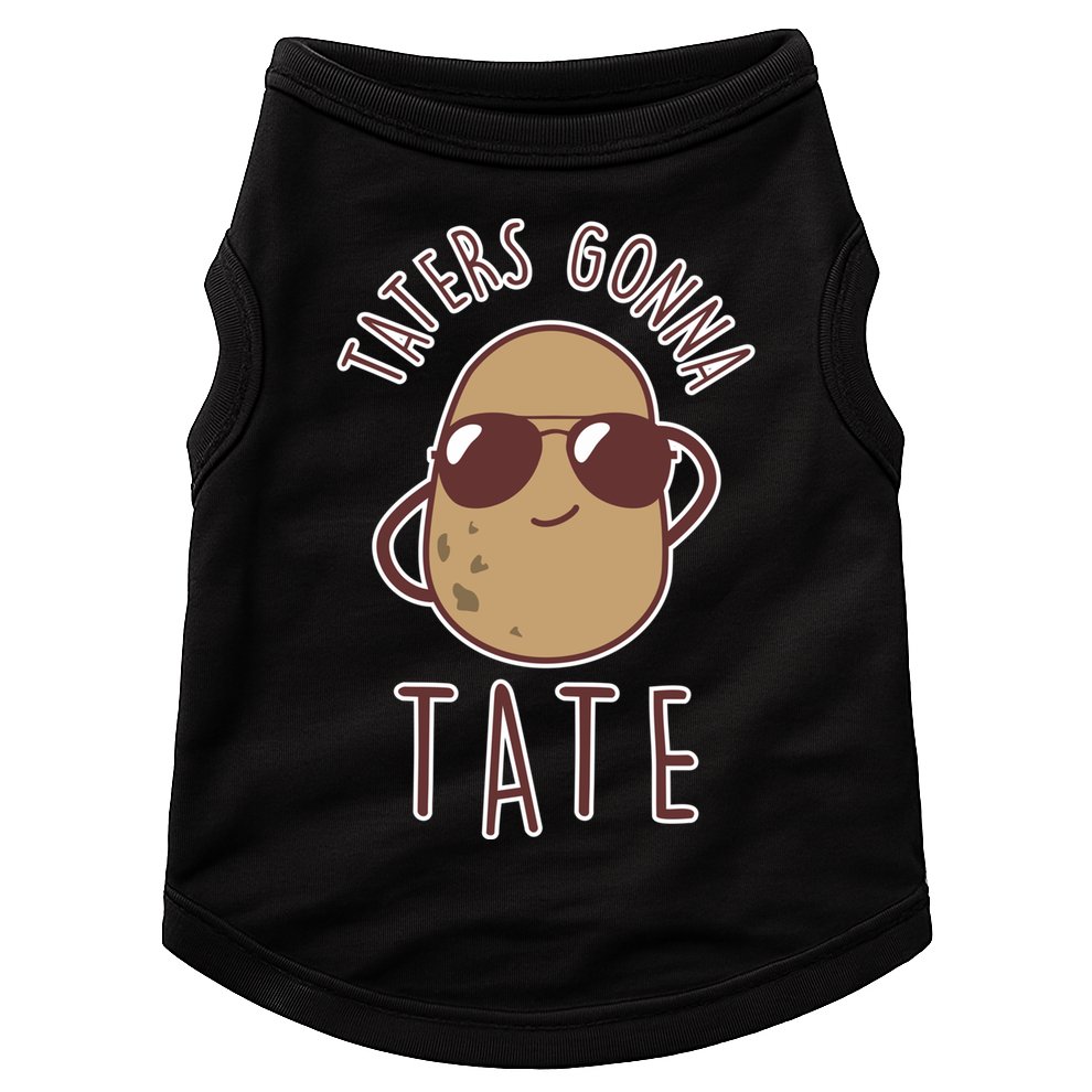 Taters Gonna Tate Funny Potato Tater Tot Foodie Gift Doggie Tank
