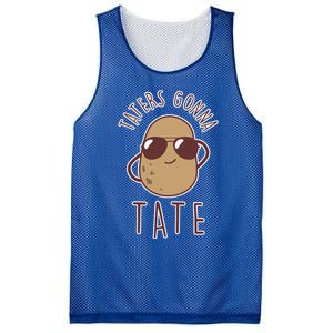 Taters Gonna Tate Funny Potato Tater Tot Foodie Gift Mesh Reversible Basketball Jersey Tank