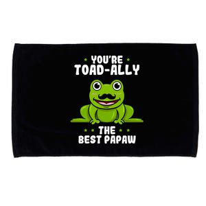 Toadcute Giftally The Best Papaw Frog Lover Toad Grandfather Great Gift Microfiber Hand Towel