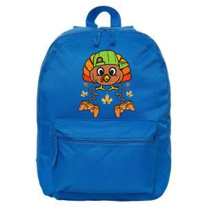 Thanksgiving Gamer Turkey Thanksgiving Turkey Video Game Gift 16 in Basic Backpack