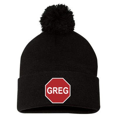 Tism Greg The Stop Sign Pom Pom 12in Knit Beanie