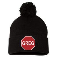 Tism Greg The Stop Sign Pom Pom 12in Knit Beanie