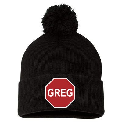 Tism Greg The Stop Sign Pom Pom 12in Knit Beanie