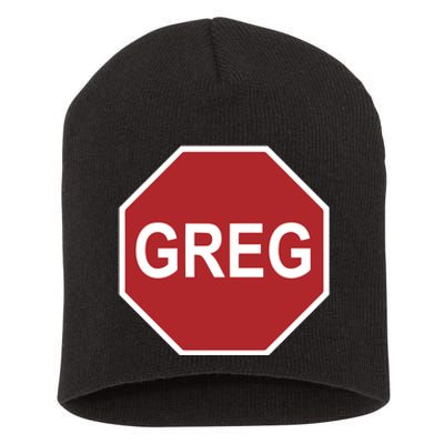 Tism Greg The Stop Sign Short Acrylic Beanie