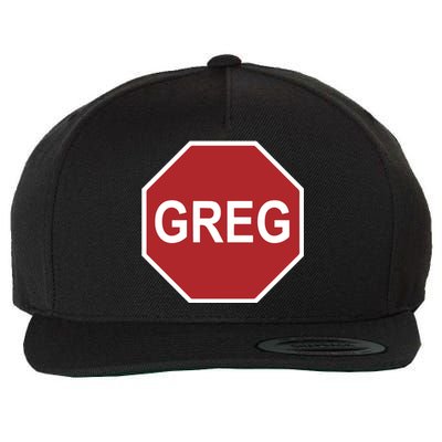 Tism Greg The Stop Sign Wool Snapback Cap