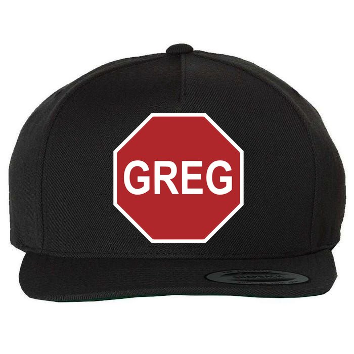 Tism Greg The Stop Sign Wool Snapback Cap