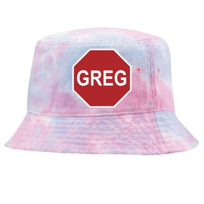 Tism Greg The Stop Sign Tie-Dyed Bucket Hat