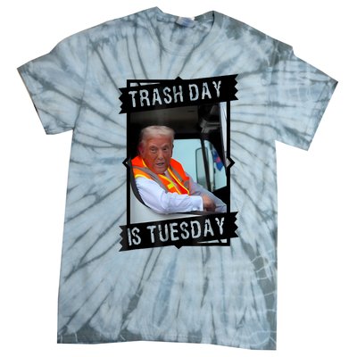 Trump Garbage Truck Trash Day Is Tuesday Tie-Dye T-Shirt