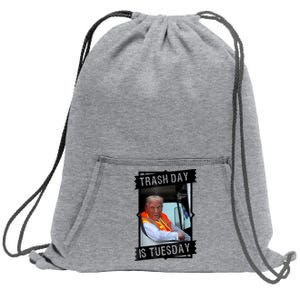 Trump Garbage Truck Trash Day Is Tuesday Sweatshirt Cinch Pack Bag