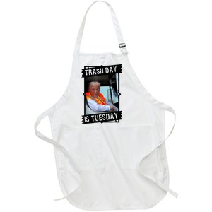 Trump Garbage Truck Trash Day Is Tuesday Full-Length Apron With Pockets