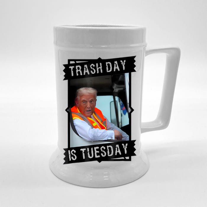 Trump Garbage Truck Trash Day Is Tuesday Beer Stein