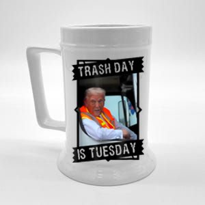 Trump Garbage Truck Trash Day Is Tuesday Beer Stein