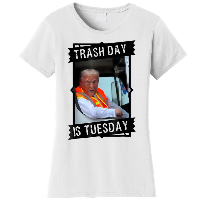 Trump Garbage Truck Trash Day Is Tuesday Women's T-Shirt