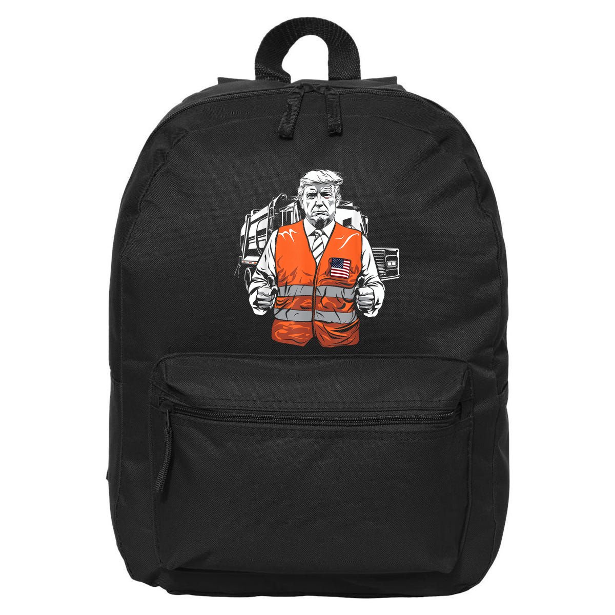 Trump Garbage Truck Vest 16 in Basic Backpack