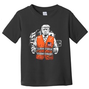 Trump Garbage Truck Vest Toddler T-Shirt