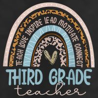 Third Grade Teacher Leopard Rainbow 15oz Campfire Ceramic Mug