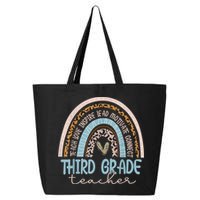Third Grade Teacher Leopard Rainbow 25L Jumbo Tote