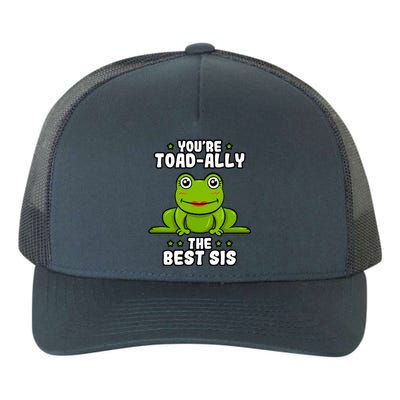 Toadfunny Giftally The Best Sis Frog Lover Toad Sister Cool Gift Yupoong Adult 5-Panel Trucker Hat