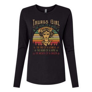 Taurus Girl The Soul Of A Witch The Fire OfThe Soul Of A Witch The Fire Womens Cotton Relaxed Long Sleeve T-Shirt