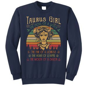 Taurus Girl The Soul Of A Witch The Fire OfThe Soul Of A Witch The Fire Sweatshirt