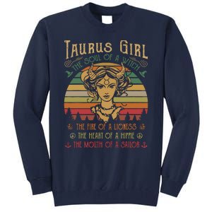 Taurus Girl The Soul Of A Witch The Fire OfThe Soul Of A Witch The Fire Tall Sweatshirt