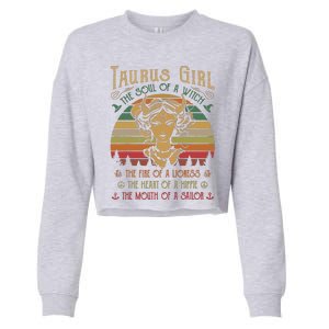 Taurus Girl The Soul Of A Witch The Fire OfThe Soul Of A Witch The Fire Cropped Pullover Crew