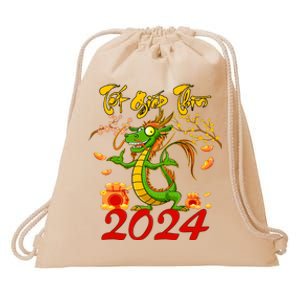 TET GIAP THIN Chuc Mung Nam Moi Vietnamese New Year 2024 Drawstring Bag