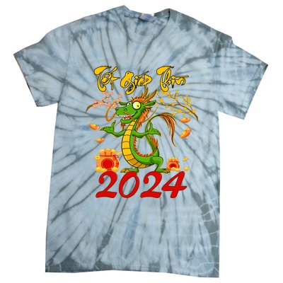 TET GIAP THIN Chuc Mung Nam Moi Vietnamese New Year 2024 Tie-Dye T-Shirt