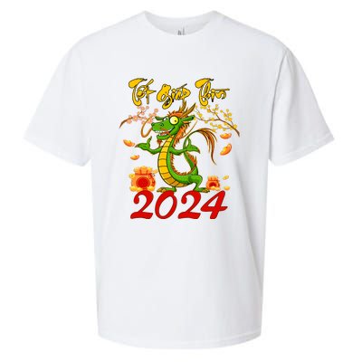 TET GIAP THIN Chuc Mung Nam Moi Vietnamese New Year 2024 Sueded Cloud Jersey T-Shirt