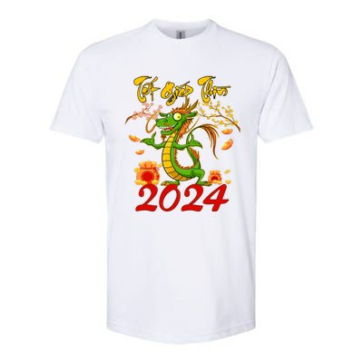 TET GIAP THIN Chuc Mung Nam Moi Vietnamese New Year 2024 Softstyle CVC T-Shirt