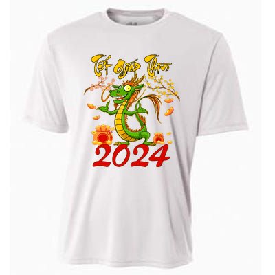 TET GIAP THIN Chuc Mung Nam Moi Vietnamese New Year 2024 Cooling Performance Crew T-Shirt