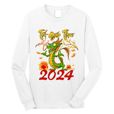 TET GIAP THIN Chuc Mung Nam Moi Vietnamese New Year 2024 Long Sleeve Shirt