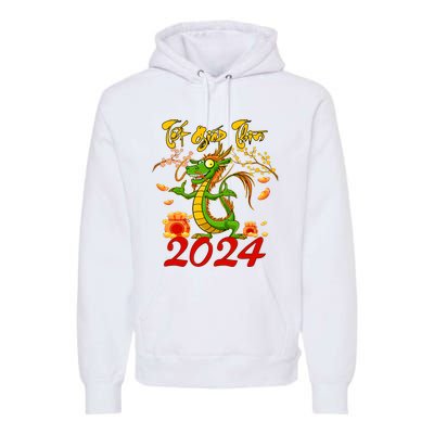 TET GIAP THIN Chuc Mung Nam Moi Vietnamese New Year 2024 Premium Hoodie