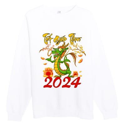 TET GIAP THIN Chuc Mung Nam Moi Vietnamese New Year 2024 Premium Crewneck Sweatshirt