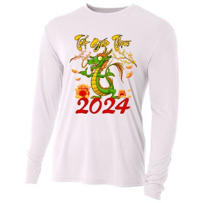 TET GIAP THIN Chuc Mung Nam Moi Vietnamese New Year 2024 Cooling Performance Long Sleeve Crew