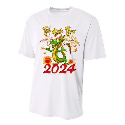 TET GIAP THIN Chuc Mung Nam Moi Vietnamese New Year 2024 Performance Sprint T-Shirt