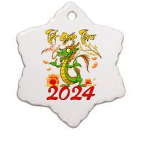 TET GIAP THIN Chuc Mung Nam Moi Vietnamese New Year 2024 Ceramic Star Ornament