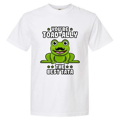 Toadfunny Giftally The Best Tata Frog Lover Toad Father Gift Garment-Dyed Heavyweight T-Shirt