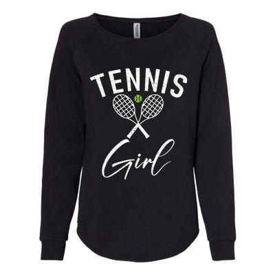 Tennis Girl Womens California Wash Sweatshirt