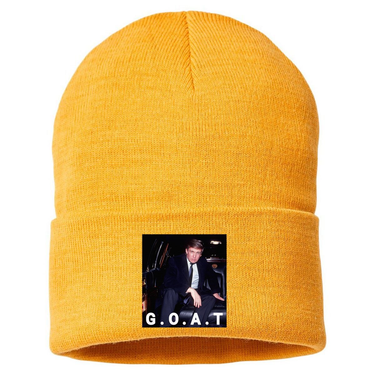 Trump Goat Trump 2024 Sustainable Knit Beanie