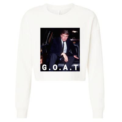 Trump Goat Trump 2024 Cropped Pullover Crew