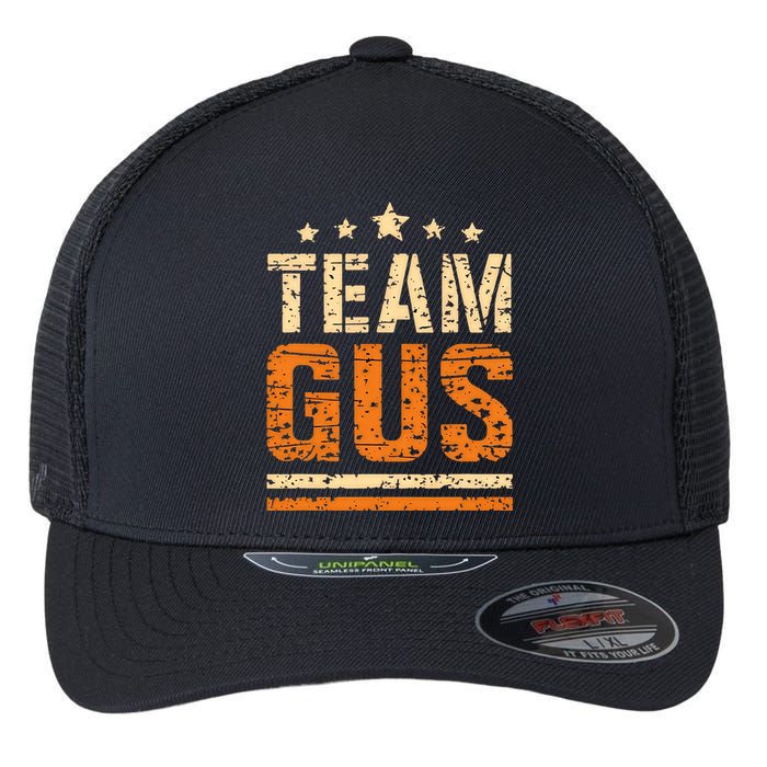 Team Gus ThatS My Dad Gus Support Saying Flexfit Unipanel Trucker Cap