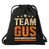 Team Gus ThatS My Dad Gus Support Saying Drawstring Bag