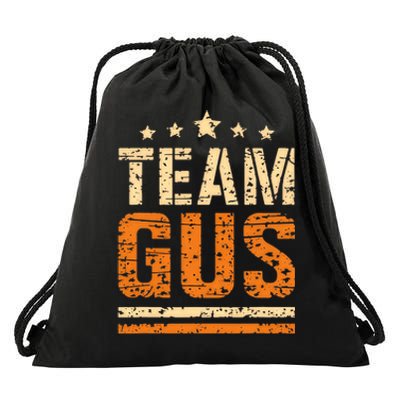 Team Gus ThatS My Dad Gus Support Saying Drawstring Bag