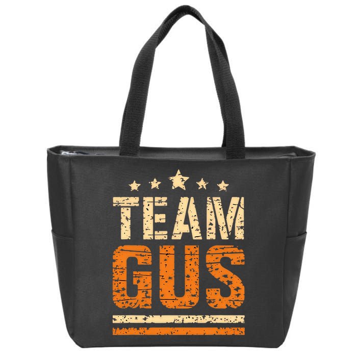 Team Gus ThatS My Dad Gus Support Saying Zip Tote Bag