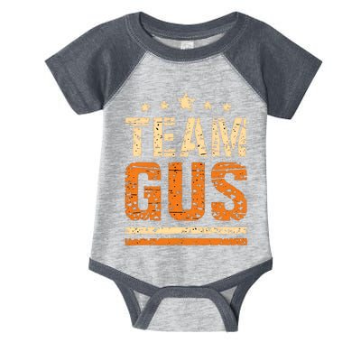 Team Gus ThatS My Dad Gus Support Saying Infant Baby Jersey Bodysuit